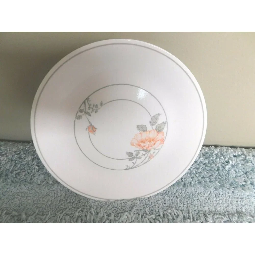 Corelle‎ Corning Desert Blossom White Round Salad Plate 8 1/2